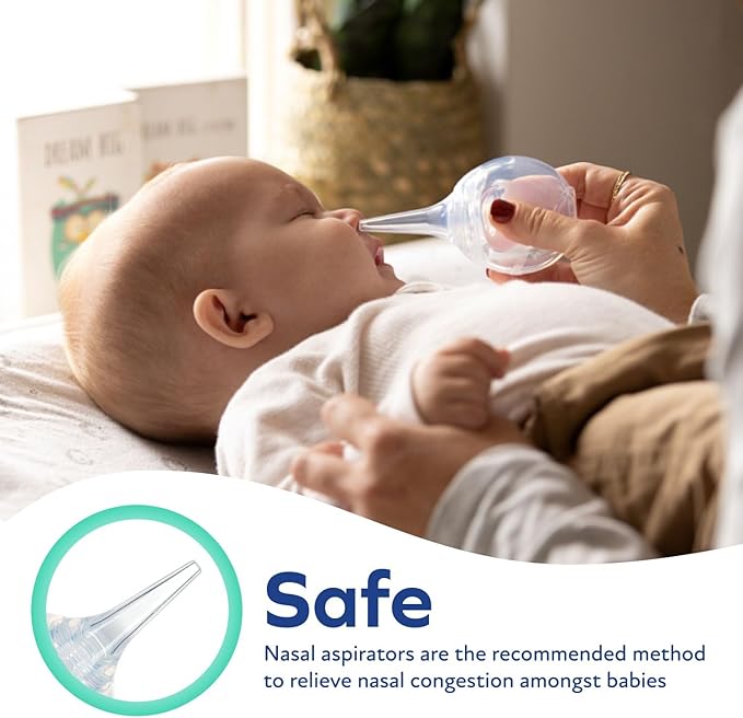 Dr. Talbot's Nasal Aspirator for Babies - Silicone - Includes Storage Case - Clear