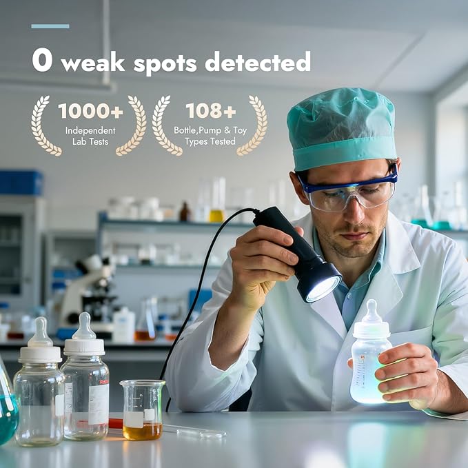 Papablic Bottle Washer Pro, Bottle Washer & Sterilizer & Dryer, 4-in-1 Bottle Washer Sanitizer for Bottles, Pump Parts, C-Section& Baby Essentials - Quick & Clean with 60 Detergent Tablets