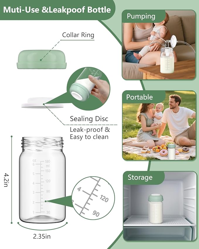 Breast Pump Parts Compatible with Spectra S1/S2/9 Plus/Synergy Gold, Full Set Replacement Parts for Spectra Include 27mm Flange, Duckbill Valve, Backflow Protector, Tubing, Bottle, Not Original Parts