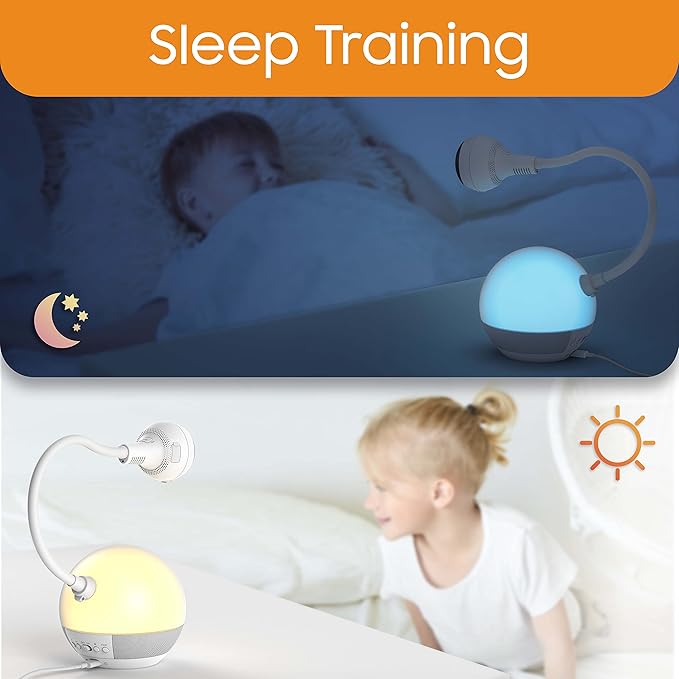CHILLAX DM600 Baby Mood Lite - Smart Baby Monitor with Night Light, Temperature Sensor - Sleep Monitor with HD Camera, Soothing Sounds & Lullaby - Wi-Fi Remote Access, App-Compatible Device