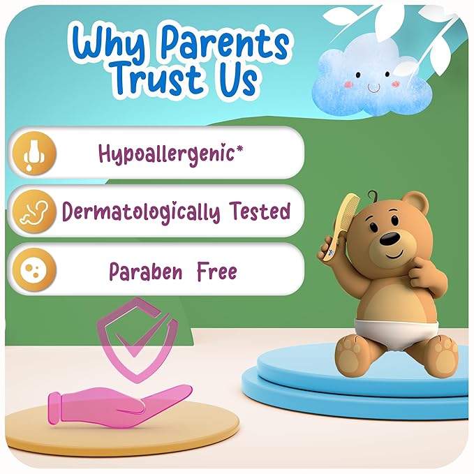 Ricitos de Oro Baby Shampoo with Chamomile – Gentle and Tear-Free Formula for Babies and Kids, Natural Lightening and Soft Conditioning Hair Care, Paraben-Free, Safe Daily Use, 8.4 fl oz, 3-Pack