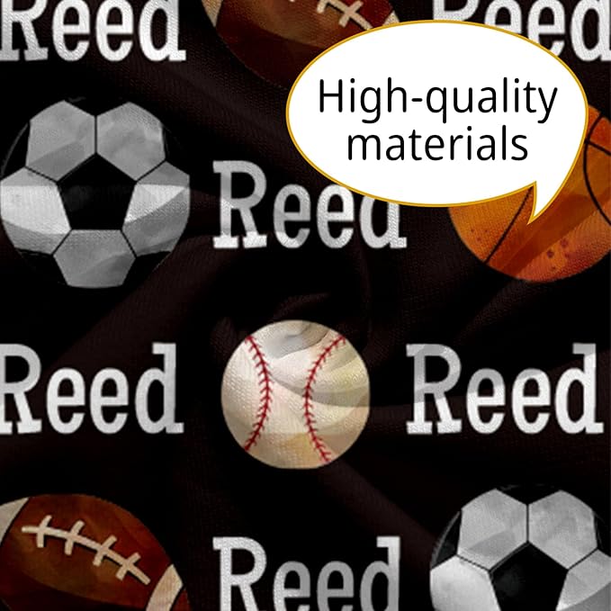 Rucekia Baby Nursing Pillow Cover - Personalized Name Ball Theme Breastfeeding U-Shaped for Bottle Feeding, Ultra Soft Comfortable Breastfeeding Pillow Cover for Infant Baby Boys and Girls