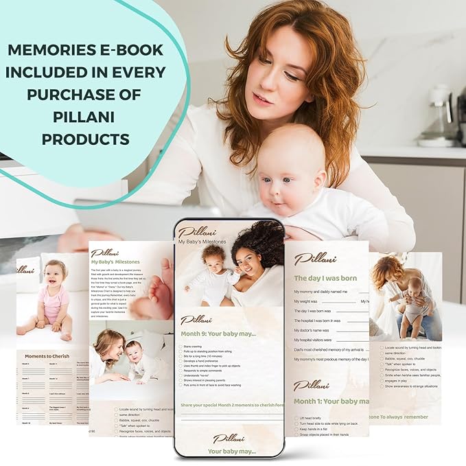 Portable Changing Pad for Baby Shower Gifts & New Mom Gifts, Travel Diaper Changing Pad for Newborn, Large Waterproof Baby Changing Mat, Foldable & Detachable Diaper Changing Station by Pillani