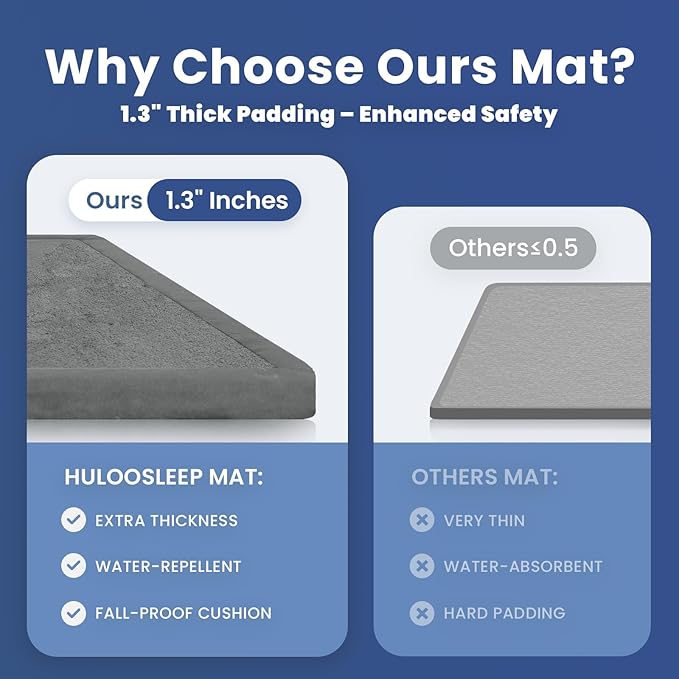 Extra Large 79"x118" Baby Activity Play Mat for Floor, 1.3" Thick Elasti Foam for Tummy Time & Crawling, Non-Slip Nursery Rug for Infants, Toddlers & Kids, Tatami Style Mat for Yoga, Living Room, Classroom & Playroom (Dark Gray)