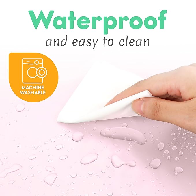 Kopi Baby Portable Diaper Changing Pad - Baby Diaper Changer Travel Bag with Wipes Pocket, Smart Design Portable Changing Mat, Infant Travel Station Kit, Gift for Newborn Girl & Boy - Pink, Premium