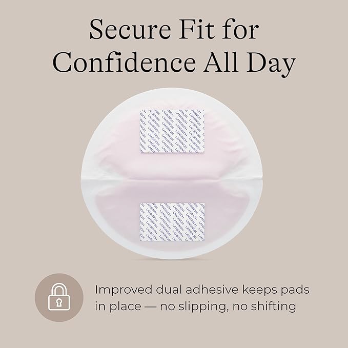 Lansinoh Stay Dry Disposable Nursing Pads, Soft and Super Absorbent Breast Pads, Breastfeeding Essentials for Moms, 200 Count