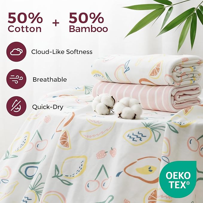 Momcozy Baby Towel with Hooded - Ultra Soft & Absorbent Large Bath Towel Set for Comfort & Gentle on Baby's Skin - Shower Gift & Bath Essential & Baby Registry Search for Newborn,Infant,Toddler,Kids