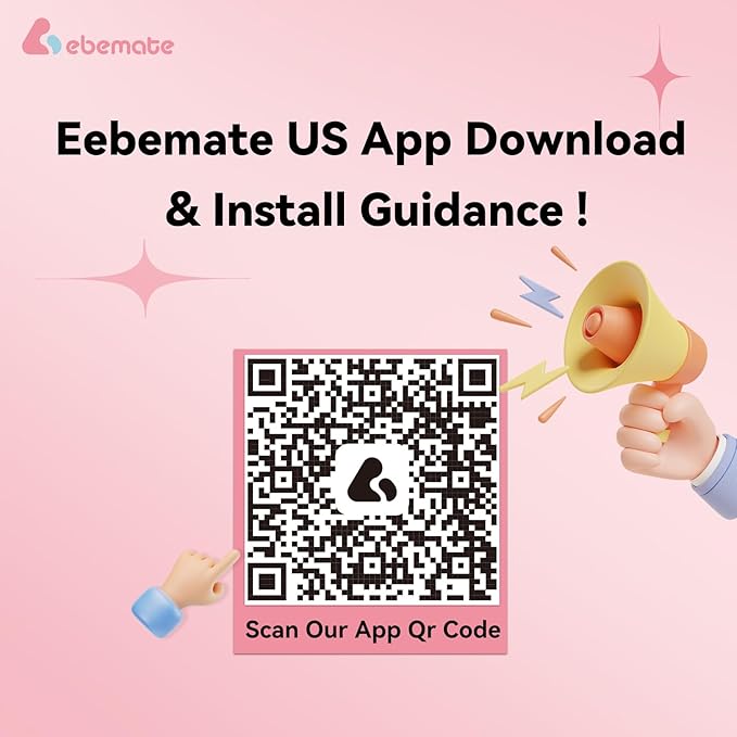 ebemate Video Baby Monitor Camera with 2.8" LCD Screen Video & Audio No Glow Night Vision,2-Way Talk Audio Cam Baby Monitoring 1200FT Range EBE28