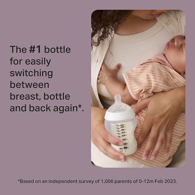 Tommee Tippee Natural Start Ready for Baby Bottle Set, 5oz & 9oz Self-Sterilizing Baby Bottles, Slow & Medium Flow Breast-Like Nipples with Anti-Colic Valves, 0-6 month pacifiers, Travel Bottle Warmer