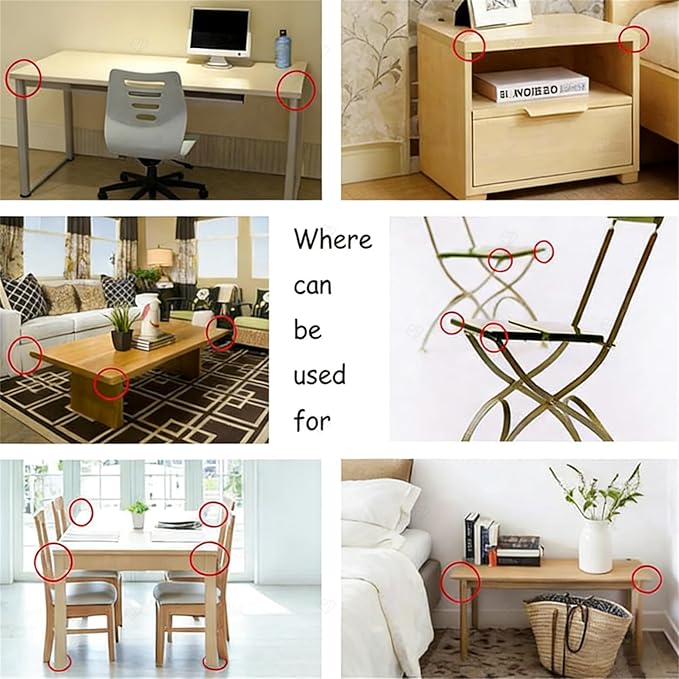 12 Pack Soft Corner Protector Baby Proofing Edge & Corner Guards, Furniture Safety Bumper for Table, Fireplace, Stair, Cabinet, (Black)