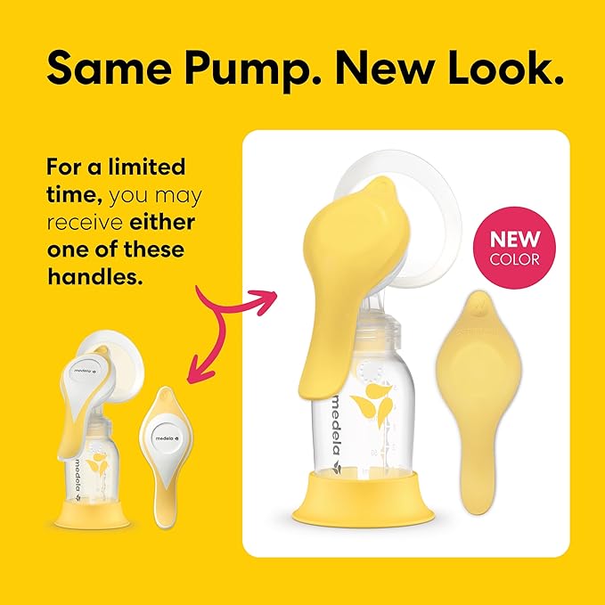 Medela Harmony Manual Breast Pump, Compact Swiss Design with PersonalFit Flex Shields and Medela's 2-Phase Expression Technology