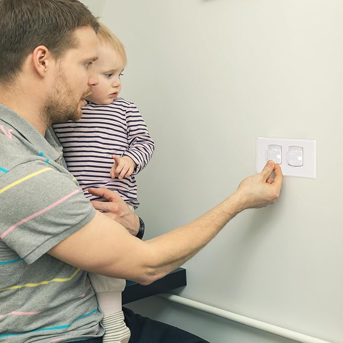 Thyle 200 Pcs Outlet Covers Bulk Child Baby Proofing Plug Covers for Electrical Outlets Easy Install Socket Sturdy Safe Secure Baby Proofing Kit for Home Office Bulk