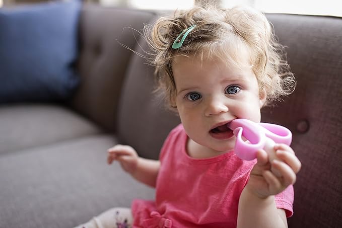 Baby Banana The Original Teether-Toothbrush, Infant to Toddler, Made in USA, Butter-Soft Bristles for Gums and Teeth, Bendable Food Grade Silicone, Family-Owned Buisness Since 2009, 11 Million+ Sold