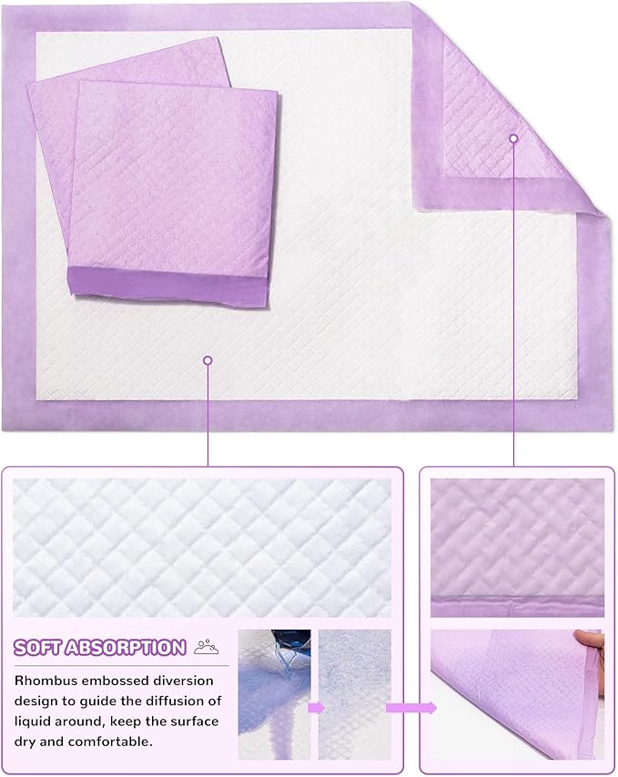 Baby Disposable Changing Pads 100 Pack Disposable Baby Underpads Ultra Soft Waterproof Diaper Changing Liners 13 x 18 in