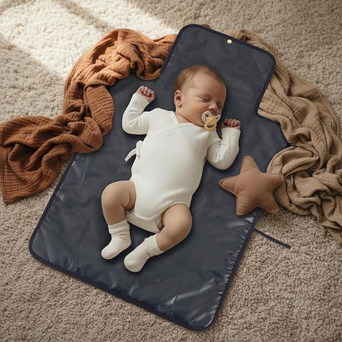 Portable Diaper Changing Pad - Soft and Easy to Clean Diaper Changing Mat for Babies - The Perfect Lightweight and Foldable Pad for Traveling
