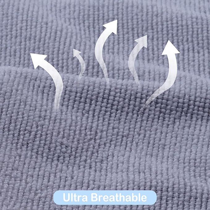 Viviland Baby Towels and Washcloths, Soft Absorbent Baby Boy Bath Towel Set, Whale Hooded Towels with 5 Infant Washcloths (6 Pieces)