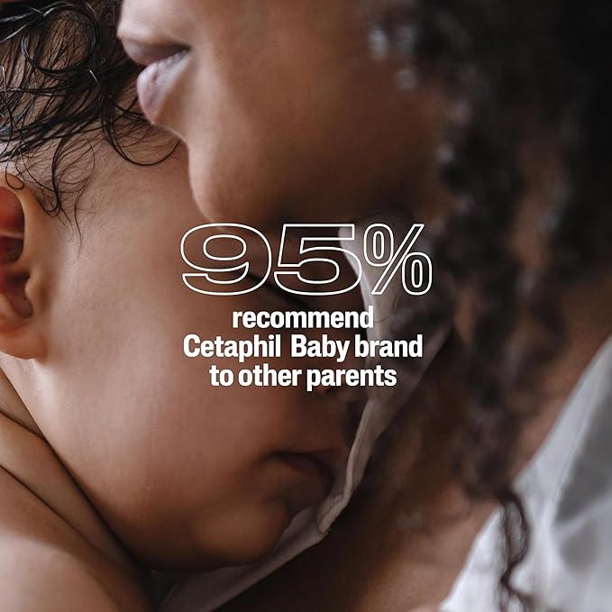 Cetaphil Baby Wash & Shampoo Plus Body Lotion, Healthy Skin Essentials, Head to Toe Hydration for up to 24 Hours, for Delicate, Sensitive Skin, 2-Pack,White