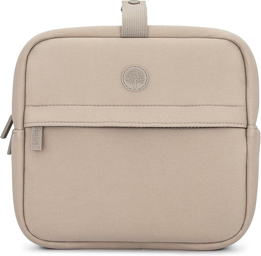 Parker Baby Drift Neoprene Insulated Baby Bottle Cooler | Soft & Waterproof Snacks & Breast Milk Cooler Travel Bag w/Insulated Interior | Attaches to Backpacks & Strollers | Modern & Neutral Colors