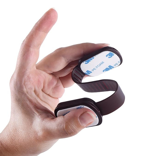 Child Safety Cabinet Locks (8 Pack) – Adjustable Baby Proofing Strap Latches with Strong 3M Adhesive – No Drill Childproof Locks for Drawers, Cabinets, Fridge, Door, Closet, Brown