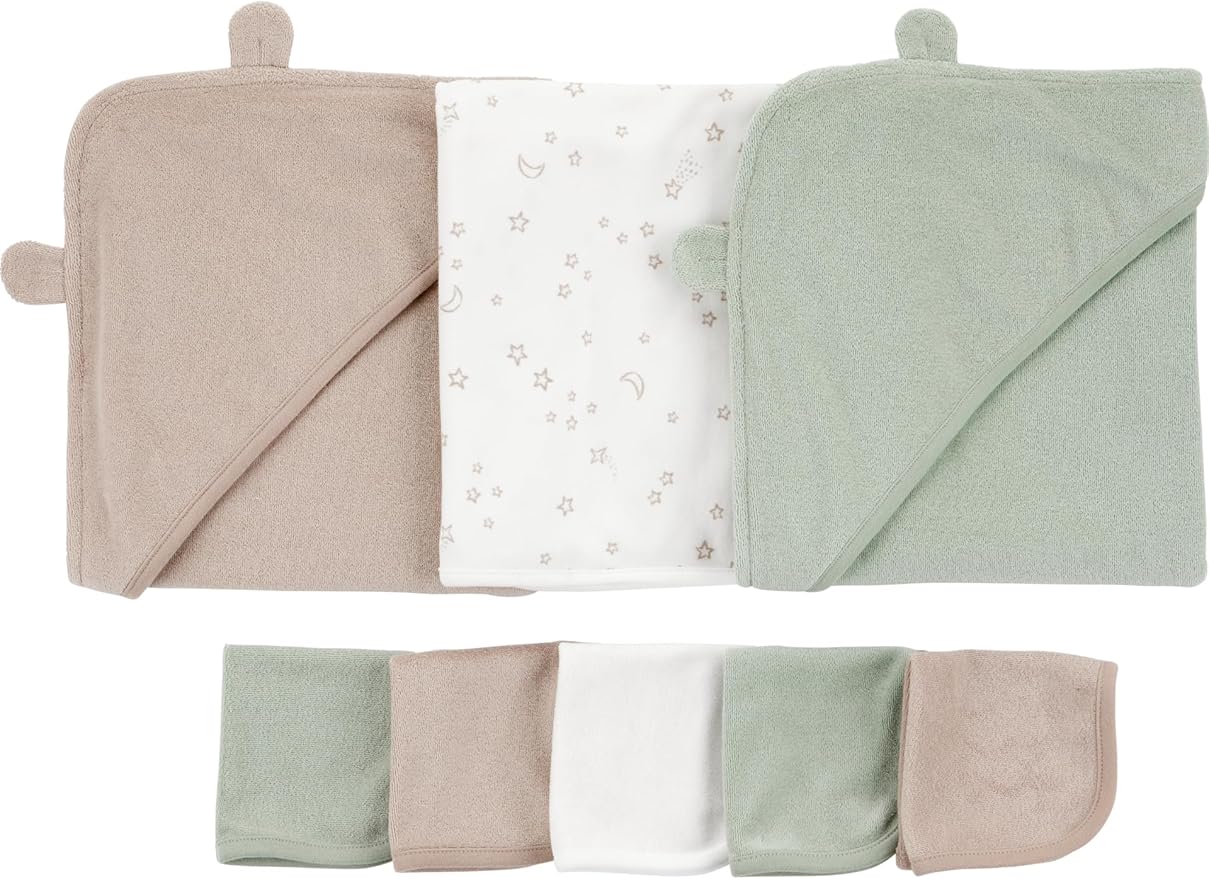 Simple Joys by Carter's baby-girls 8-piece Towel and Washcloth Set