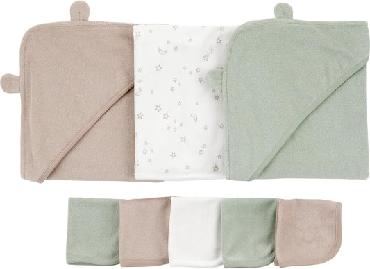 Simple Joys by Carter's baby-girls 8-piece Towel and Washcloth Set