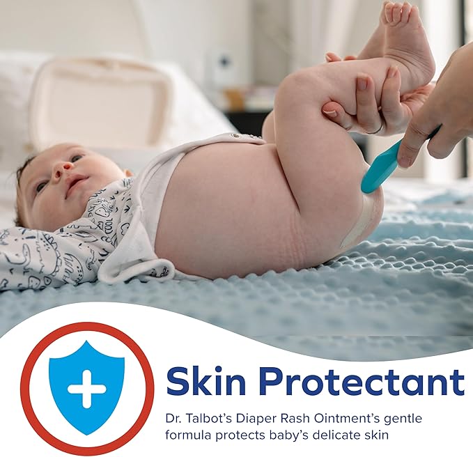 Dr. Talbot's Maximum Strength Diaper Rash Ointment - 14 oz - Zinc Oxide Skin Protectant with Peruvian Balsam - Treats and Prevents Rash