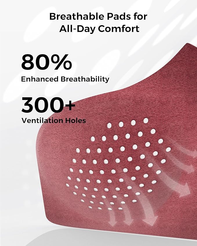 Momcozy Hands-Free Pumping Bra, Wireless & Seamless Breast Pump Bra, Breathable Tencel™ Fabric & Fully Fixed Cups