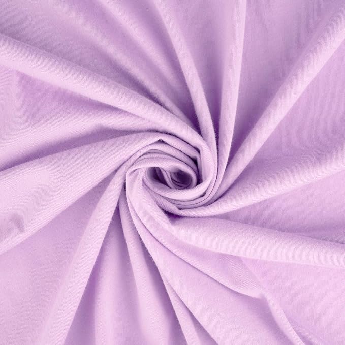 SheetWorld Fitted Pack N Play Playard Sheet Compatible with Century Play On Square Playard 38 x 38 inches, 100% Cotton Jersey, Hypoallergenic, Butter Soft, Solid Lavender, Made in USA