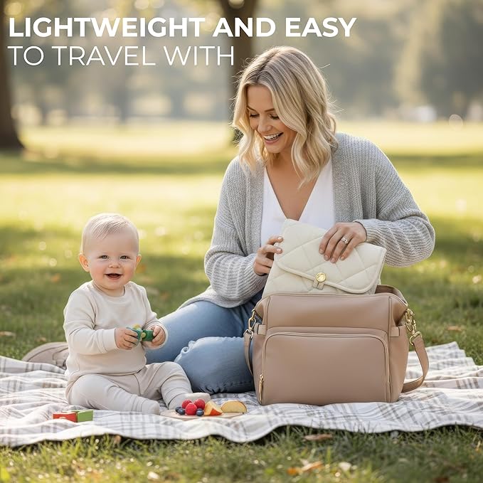Portable Diaper Changing Pad - Soft and Easy to Clean Diaper Changing Mat for Babies - The Perfect Lightweight and Foldable Pad for Traveling