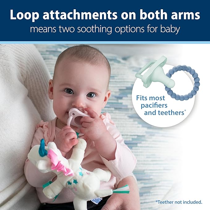 Dr. Brown's Natural Flow Anti-Colic Options+Narrow 8oz/250mL Baby Bottle + Lovey Gift Set with Level 1 Slow Flow Nipples, Pink