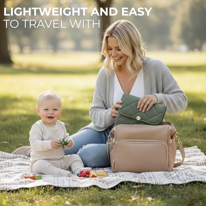 Portable Diaper Changing Pad - Soft and Easy to Clean Diaper Changing Mat for Babies - The Perfect Lightweight and Foldable Pad for Traveling