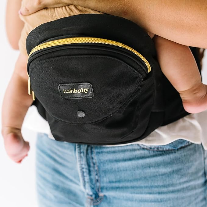 Tushbaby The Original Premium Quality Hip Seat Carrier – Safety-Certified Baby & Toddler Carrier with Secure Safety Buckles, Storage Pockets & Nursing Pillow