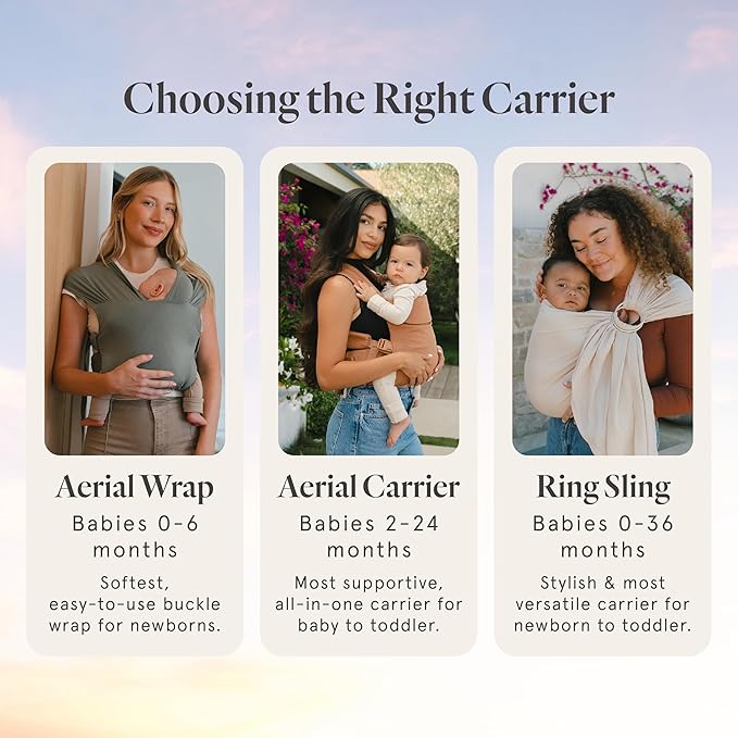 WildBird - Aerial Buckle Carrier - 2-24 Months - Standard (XS-XL) Acadian - Front or Back Carry - Cross Straps, Lumbar Support, Headrest - Hip Healthy - Baby Carrier - Baby Essentials - New Mom Gifts