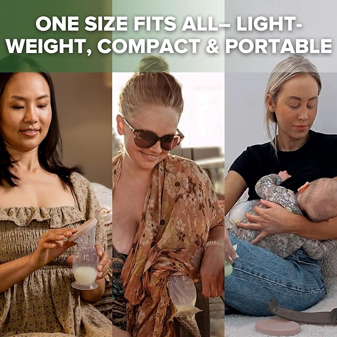 Haakaa Manual Breast Pump with Base 4 Fl Oz/100ml+Lid (Blush), Gen.2