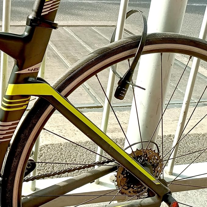 Combination Lock Cable for Baby Cabinets Proofing Security Locks, Suitable for Cabinets, French Refrigerators, Baby Strollers, Kids' Bikes, Helmets, Gates. 2-Pack, Blue