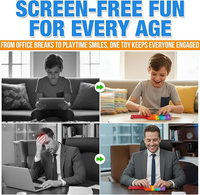 Cricket BAT Push Pop Bubble Fidget Toy – Build Focus | Stress Relief Sensory Toy | 0+ Baby Safe Silicone Fidget Bat with Cricket Ball Seam Texture | Pack of 1 Rainbow / Pack of 3 Colors