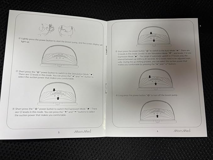 MomMed Wearable Breast Pump (Model S21) – Double Electric Hands-Free Breast Pump, Leak-Proof Design, 3 Modes (Stimulation, Expression, Auto) & 12 Vacuum Levels, Portable and Quiet, Gray, 2Pack