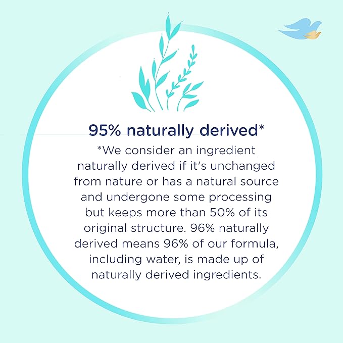 Baby Dove Sensitive Skin Care Baby Wash Fragrance Free Moisture For Baby Bath Time Fragrance Free and Hypoallergenic, Washes Away Bacteria 34 oz (Pack of 1)