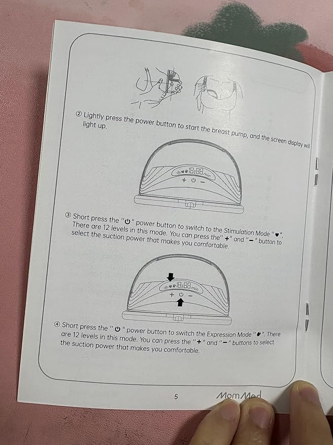 MomMed Wearable Breast Pump (Model S21) – Double Electric Hands-Free Breast Pump, Leak-Proof Design, 3 Modes (Stimulation, Expression, Auto) & 12 Vacuum Levels, Portable and Quiet, Green, 2 Pack