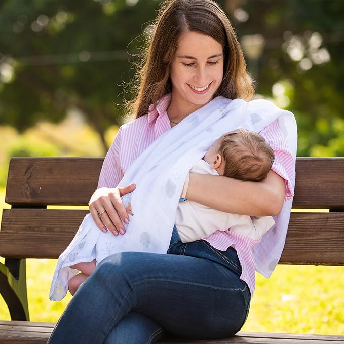 Outdoor Developmental kit, 7 Products Bamboo Swaddle, Baby Soft Book, Pacifier case, Changing mat, Carry Bag, rattling Toy Best for Newborns & up Development Montessori Infant Toys 0-6 Months Babies