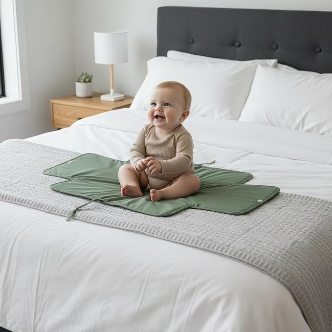 Portable Diaper Changing Pad - Soft and Easy to Clean Diaper Changing Mat for Babies - The Perfect Lightweight and Foldable Pad for Traveling