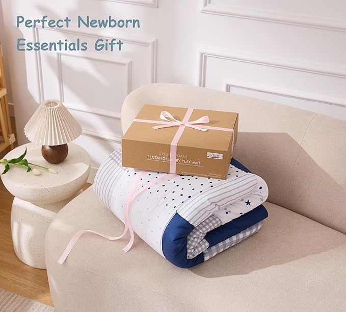 UTEX Baby Play Mat for Floor, 59 x71 Playpen Mat, Thick Cushioned Play Mat for Baby and Infants, Non-Slip & Machine Washable