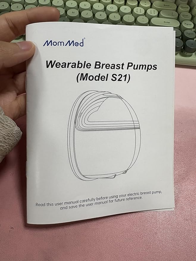 MomMed Wearable Breast Pump (Model S21) – Double Electric Hands-Free Breast Pump, Leak-Proof Design, 3 Modes (Stimulation, Expression, Auto) & 12 Vacuum Levels, Portable and Quiet, Green, 2 Pack