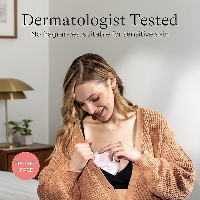 Lansinoh Stay Dry Disposable Nursing Pads, Soft and Super Absorbent Breast Pads, Breastfeeding Essentials for Moms, 100 Count