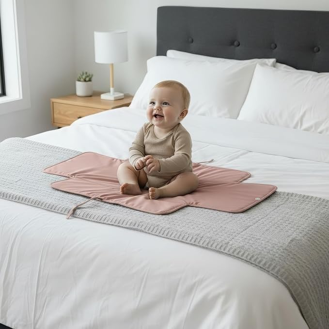 Portable Diaper Changing Pad - Soft and Easy to Clean Diaper Changing Mat for Babies - The Perfect Lightweight and Foldable Pad for Traveling