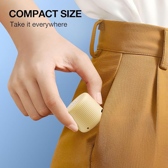 White Noise Machine Baby Portable Sound Machine,LEICEX Travel Sound Machine,15 Non-Looping Sound Timer and Memory Play, Mini White Noise Machine for Sleeping Office Travel （Honey）