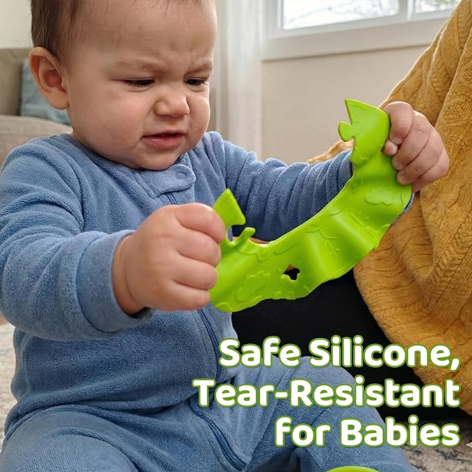 Hamburger Suction Cup Toys Holder for High Chair, Stroller Baby Toys 6-12 Months & Toddlers, 3 Tethers Keep from Falling, Great for Restaurant & Car Seat Airplane Travel