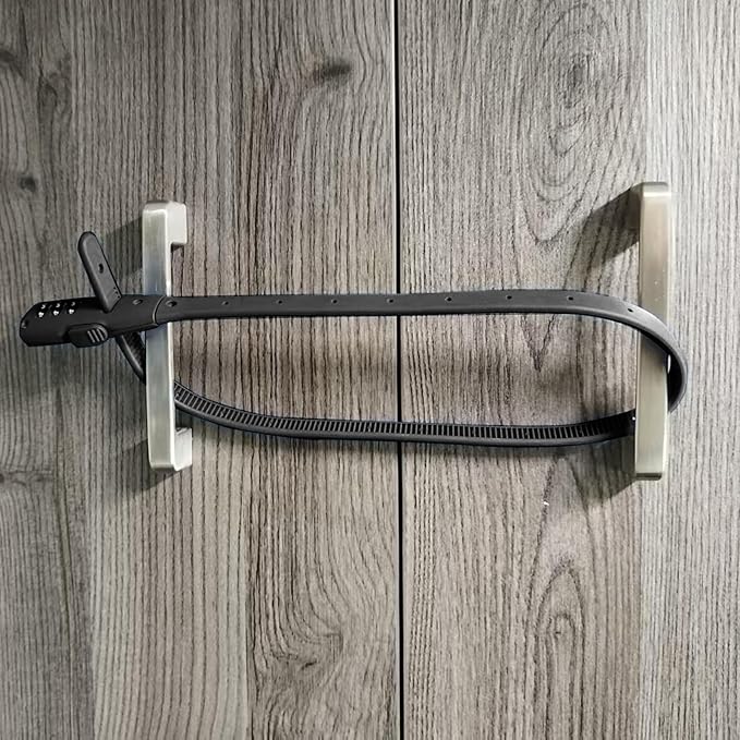 Combination Lock Cable for Baby Cabinets Proofing Security Locks, Suitable for Cabinets, French Refrigerators, Baby Strollers, Kids' Bikes, Helmets, Gates. 1-Pack, Black.