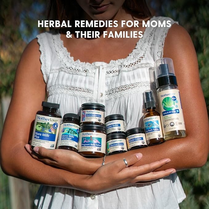 Motherlove Diaper Balm (1 oz) Organic Herbal Diaper Rash Cream—Cloth Safe, Zinc Oxide- Petroleum-Free—Ideal diaper Bag Size