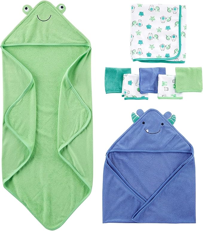 Simple Joys by Carter's baby-girls 8-piece Towel and Washcloth Set